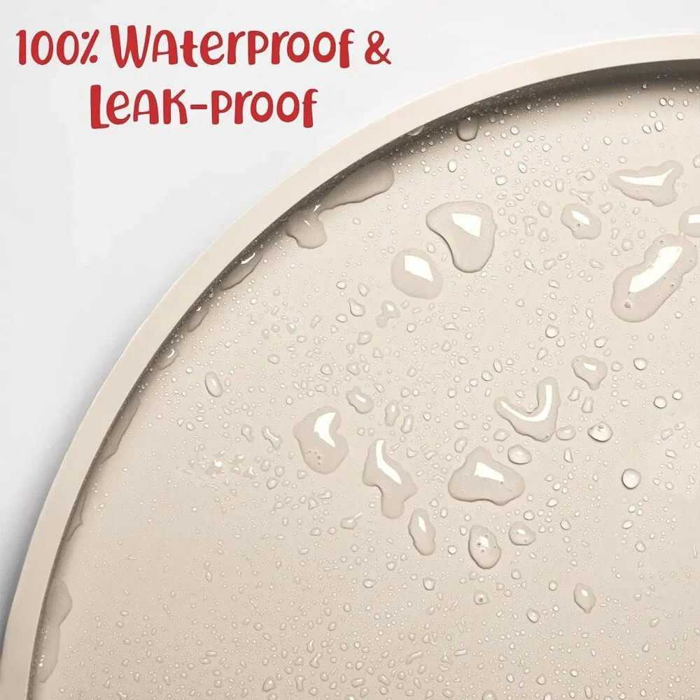 Dog Food Mat - Waterproof Dog Bowl Mat, Silicone Pet Mat for Food and Water Bowl - Picture 4 of 9